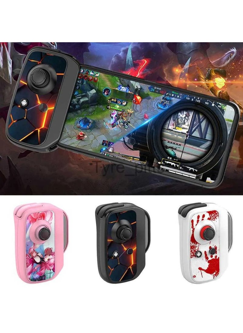 Generic BSP-D2 One-Handed Portable Game Controller with One-on BT Joystick Suitable for Android iPhone White  - Image 4