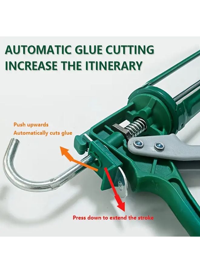 Dark Green Manual Glue Gun Cutter For Glass Adhesive No Electricity Needed - Image 2