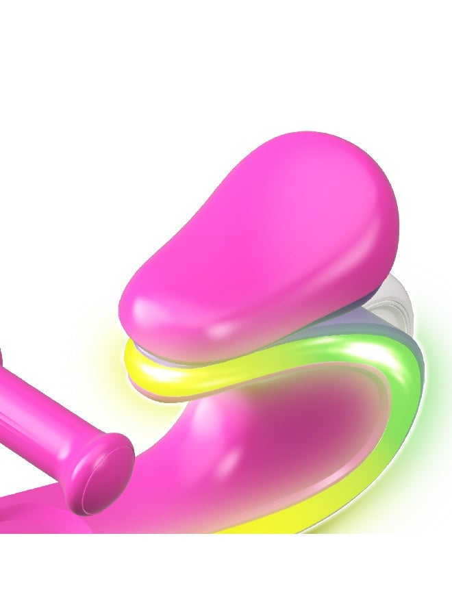 LiT POD Foot to Floor Ride On for Kids with LAVA LED Frame | Toddler Push Ride On | Ergonomic Seat Easy Grip Steering Indoor Outdoor Ride On for Ages 1+ | Pink and Purple - Image 4