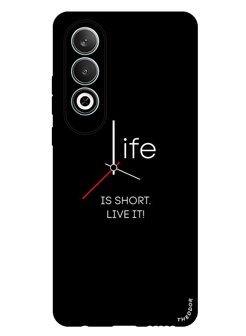 Theodor Protective Case Anti Scratch Shock Proof Bumper Cover For Oppo K12 Life is Short (2) - Image 1
