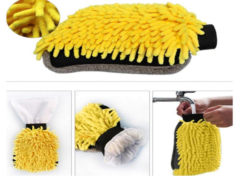 CAR SAAZ Waterproof Microfiber Glove – 2500 GSM | Dual Sided Car Cleaning Wash Mitt | High Absorbency, Deep Cleaning, Scratch-Free, Lint-Free | Washable & Reusable - Image 5