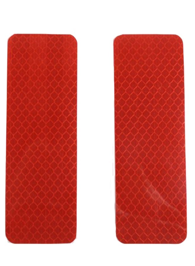 MUNTAQI 2-Piece Reflective Warning Strip Sticker Set
