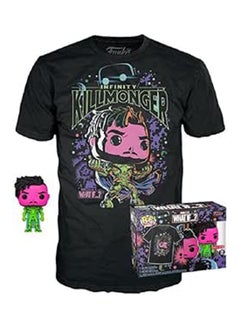Funko Marvel What If Killmonger Collectibles Figure Toy With Pop And Tee, Small Size, Black