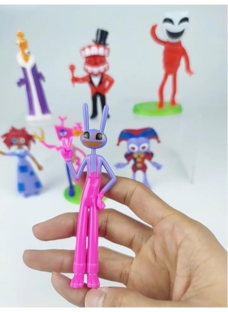 Y&D 12-Piece The Amazing Digital Circus Figurines Model Toys Cake Car Model  - Image 2