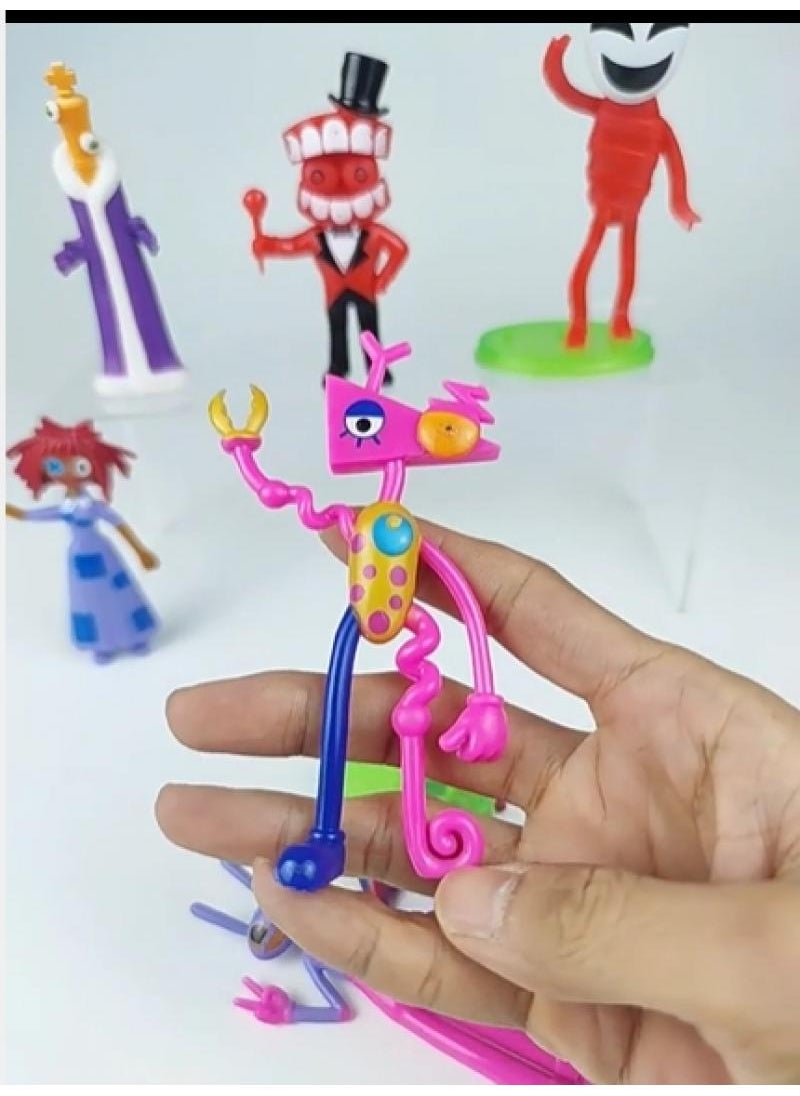 Y&D 12-Piece The Amazing Digital Circus Figurines Model Toys Cake Car Model  - Image 5