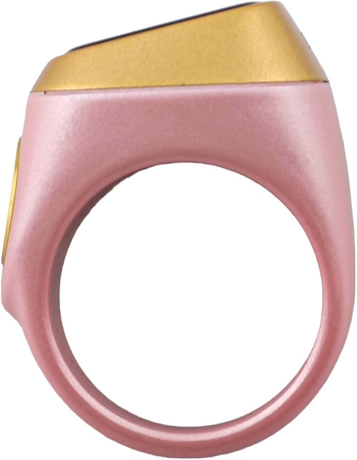 Smart Ring With Display Waterproof Digital Tasbih Counter Vibration Prayer Time Reminder 20mm Pink - Image 3