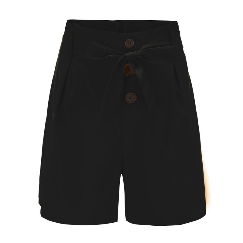 Wish Sale Women'S Shorts Slim Fashion High Waist Belt Beach Shorts - Image 1