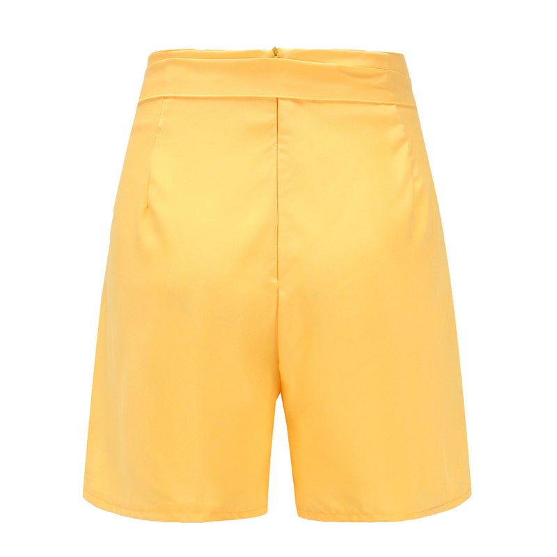Wish Sale Women'S Shorts Slim Fashion High Waist Belt Beach Shorts - Image 5