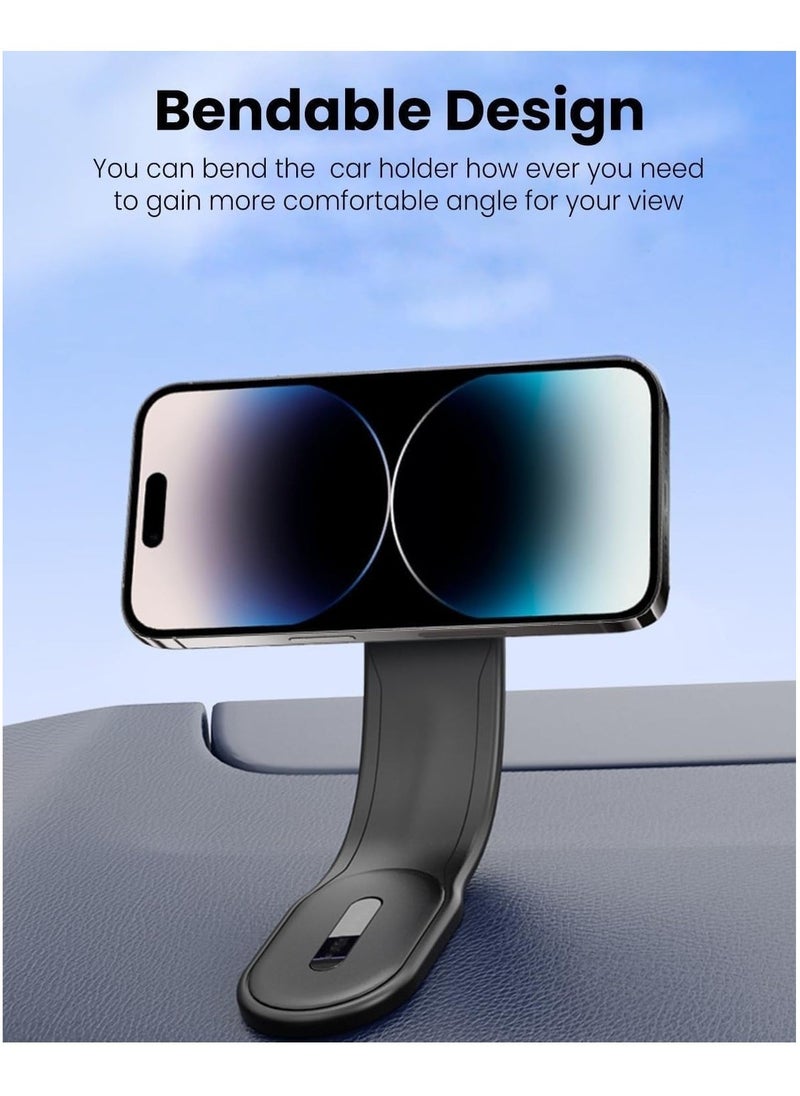 TIGER Magnetic Car Phone Holder – Strong Base, Foldable Design for Secure Grip, Universal Car Mount, Easy Installation, Compatible with All Smartphones - Image 4