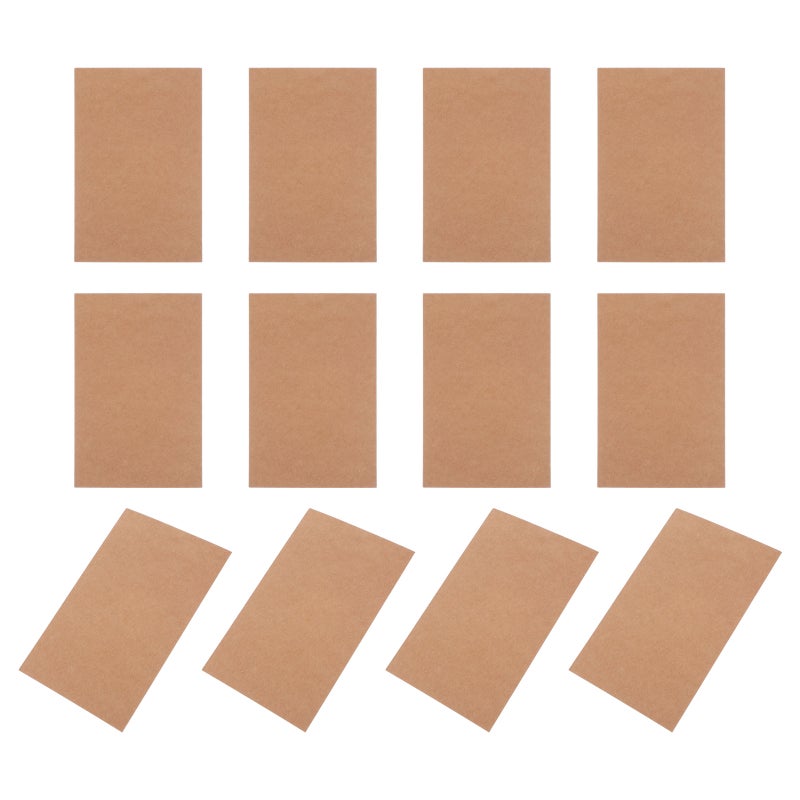 100pcs Creative Greeting Card Message Kraft Handmade Memo Cards DIY Blank Greeting Card Graffiti Postcard Handwritten Message Cards (Brown) - Image 5