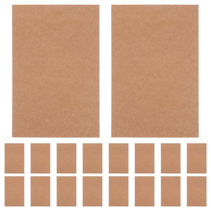 100pcs Creative Greeting Card Message Kraft Handmade Memo Cards DIY Blank Greeting Card Graffiti Postcard Handwritten Message Cards (Brown) - Image 1