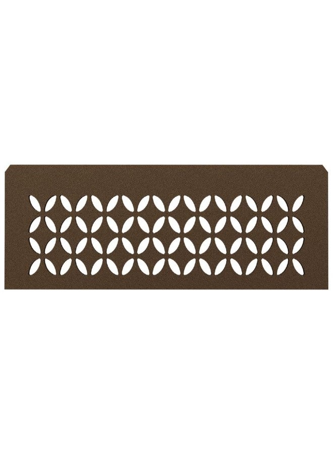 Schluter Rectangular Shelf for Prefabricated Kerdi Board SN/-SNLT Niches - 4mm Thick, Floral Design, Aluminum Material, Bronze Finish - SNS1D5TSOB - Image 1