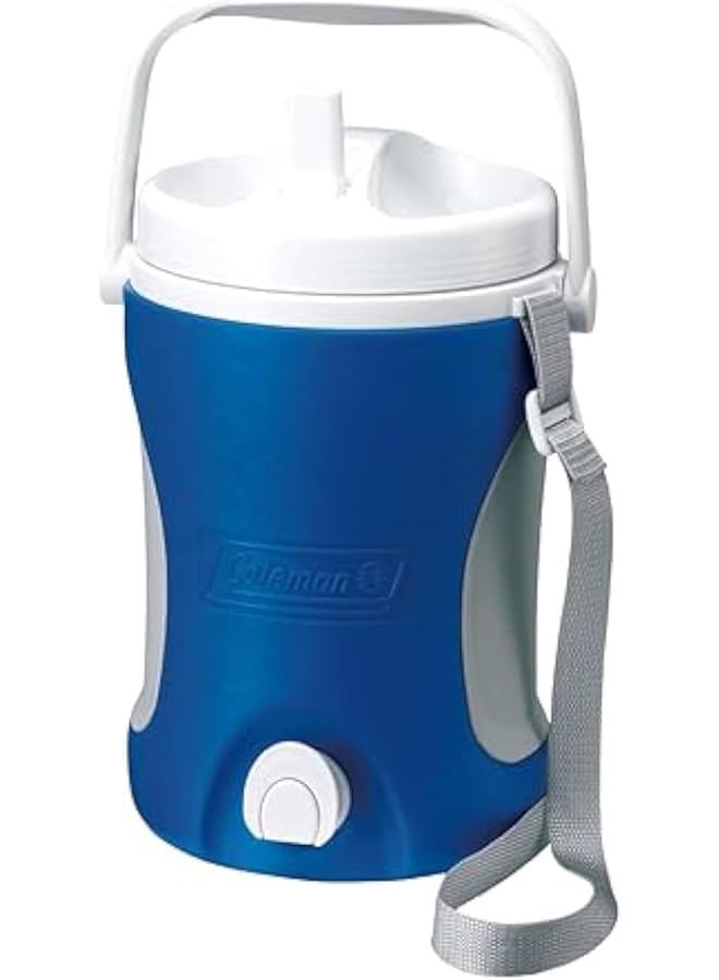 Coleman Performance Premium Polyurethane Foam Jug Cooler Blue and White 3.78 Liter