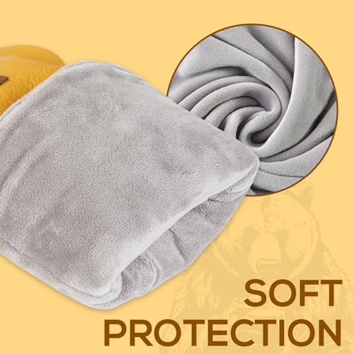 LZFAN Golf Club Head Cover Golf Head Cover Driver Headcover Fairway Wood Headcover Hybrid Club Head Cover Golf Blade Mallet Putter Cover Beer Bear (Fairway) - Image 5