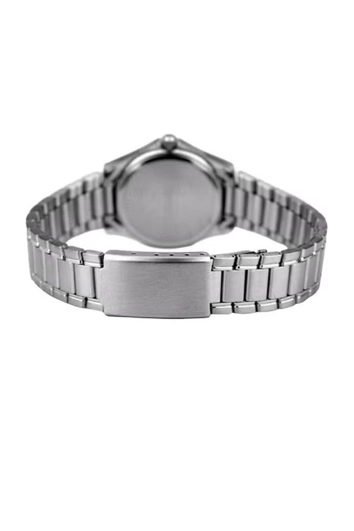 Sthxyfaith Stainless Steel Strap Couple Quartz Watch Set, Analog Display Round Dial, Luxurious Luminous Waterproof Calendar Watch Gift for Men Women - Image 3