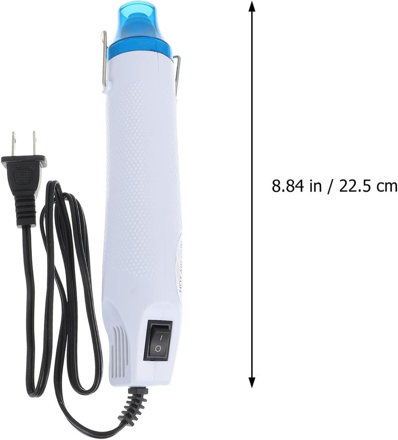 Healvian 110v US Plug Hot Air Blower Heat Tool for DIY Embossing and Polymer Clay Crafts, Handheld Portable Heat Device for Crafting and Shrink Wrapping, White - Image 1