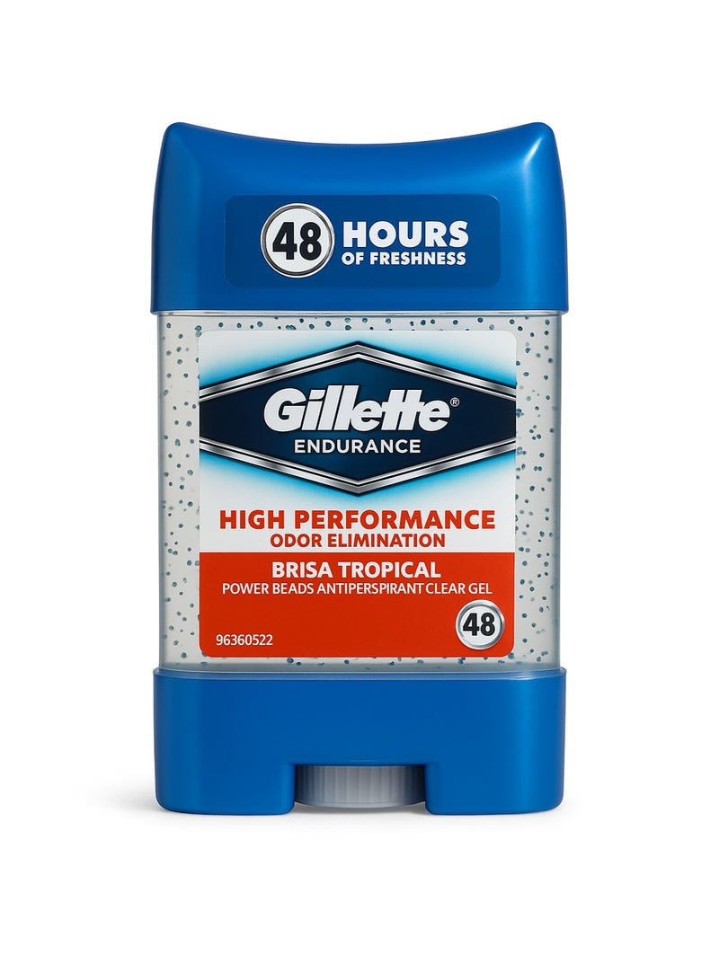 Gillette ENDURANCE HIGH PERFORMANCE ODOR ELIMINATION BRISA TROPICAL 75ml - Image 1