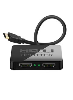 EXPGlobal HDMI Splitter 1 in 2 Out 4K with Audio Synchronization, HDMI Hub HDMI Splitter for Dual Monitors Mirror Display Laptop , Dual HDMI Adapter for 2 Monitor Displays Multi-Screen  - Image 1