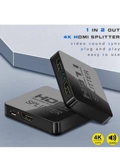 EXPGlobal HDMI Splitter 1 in 2 Out 4K with Audio Synchronization, HDMI Hub HDMI Splitter for Dual Monitors Mirror Display Laptop , Dual HDMI Adapter for 2 Monitor Displays Multi-Screen  - Image 2