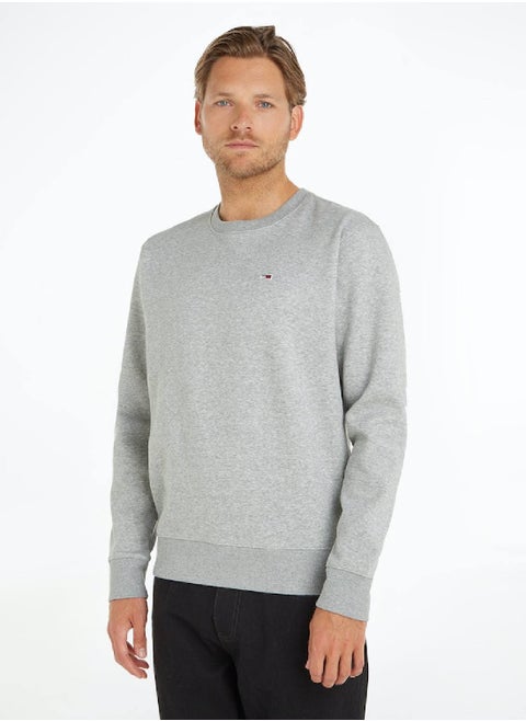 Flag Patch Fleece Sweatshirt