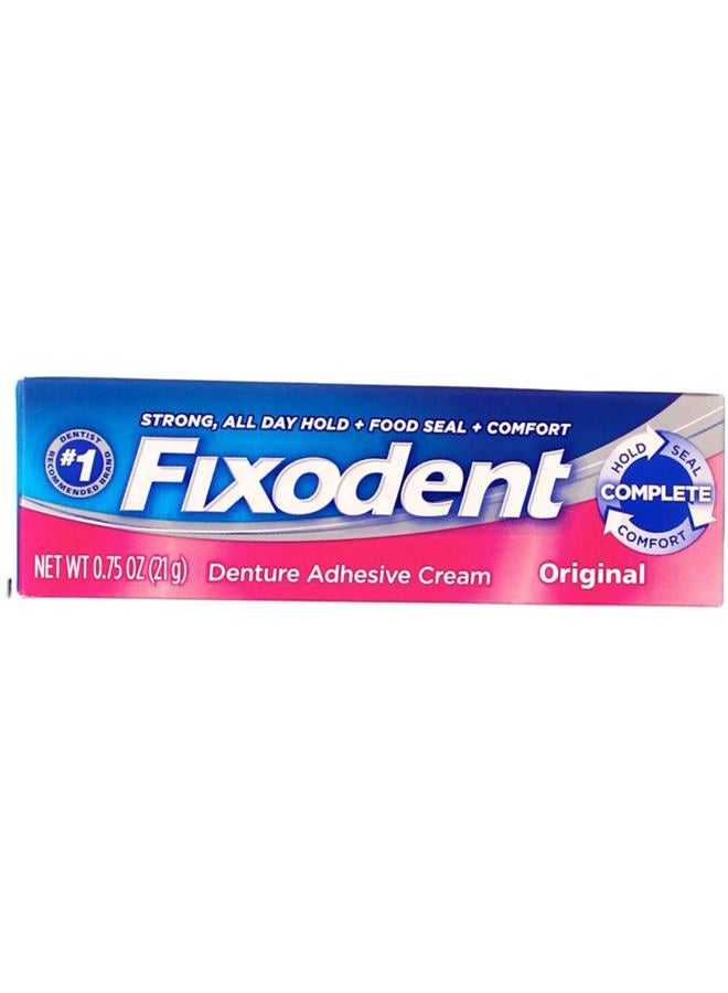 Fixodent Denture Adhesives Cream, Original - 0.75 Oz - Image 1