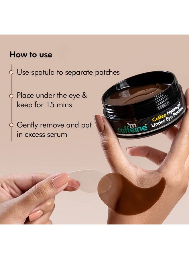 إم كافيين لاصقات هيدروجيل القهوة تحت العين لعلاج الهالات السوداء | قناع تبريد تحت العين بالكافيين وحمض الهيالورونيك لترطيب فوري وإزالة الانتفاخات | 15 زوجًا - Image 5