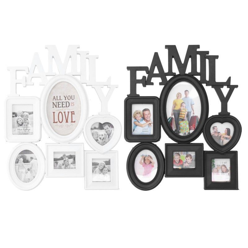 Photo Frames: 8-Piece PVC Frame Set With Unique Connecting Surface - Versatile Desktop & Wall Hanging Frame Kit For Home Office Family Photo Display - Image 2