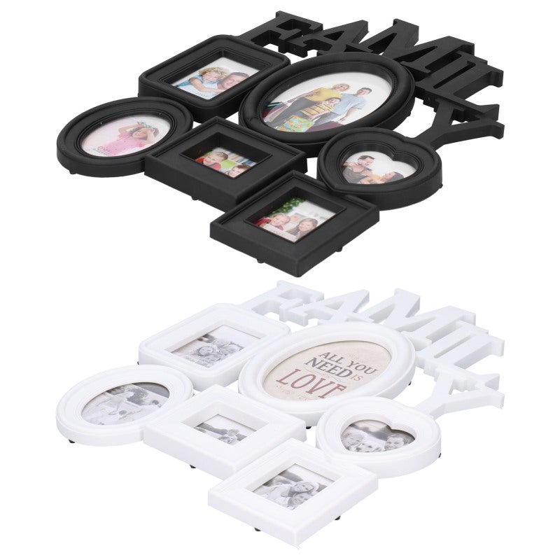 Photo Frames: 8-Piece PVC Frame Set With Unique Connecting Surface - Versatile Desktop & Wall Hanging Frame Kit For Home Office Family Photo Display - Image 4