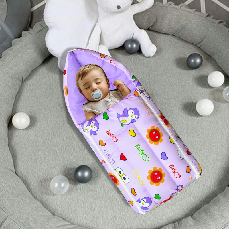 ParentsLap Gem Baby Sleeping Bag Cum Carrying Bag (Purple) - Image 2