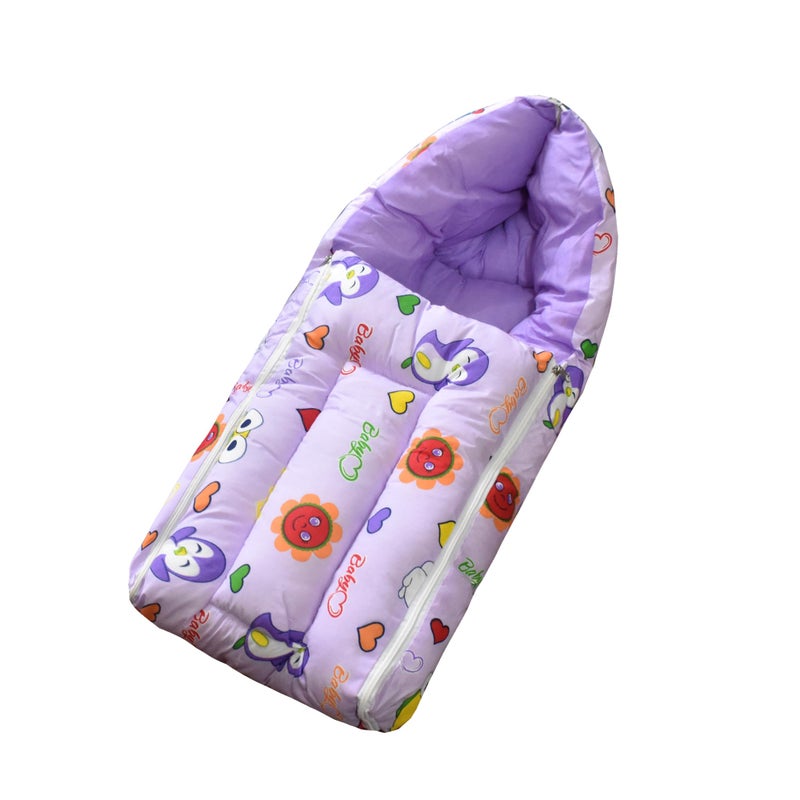 ParentsLap Gem Baby Sleeping Bag Cum Carrying Bag (Purple) - Image 1