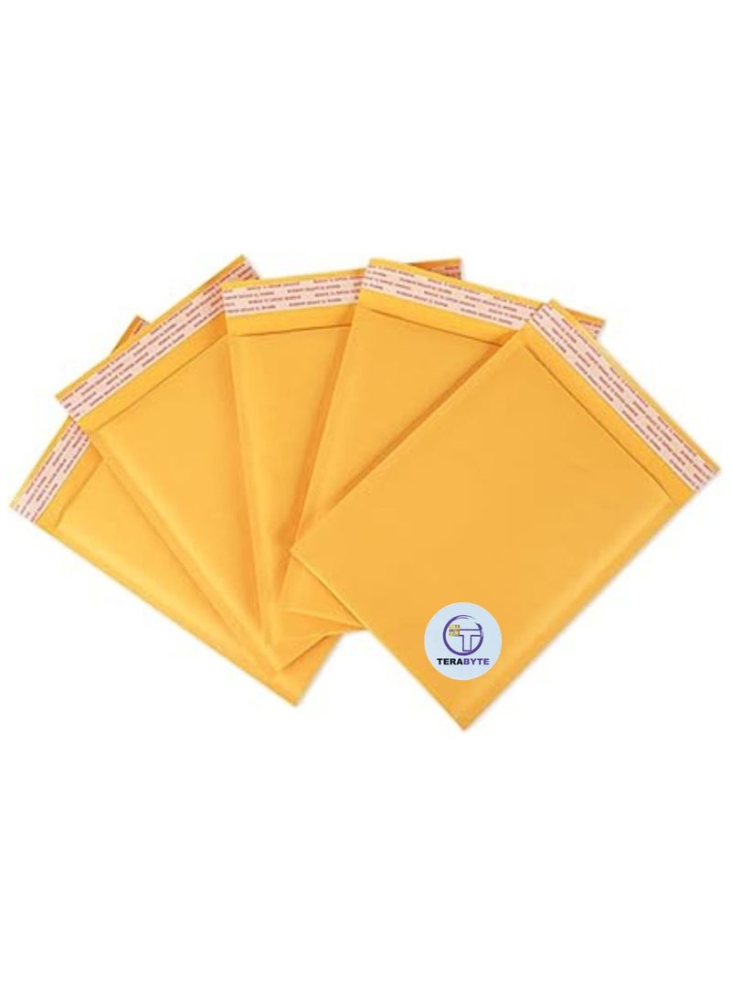 Terabyte Bubble Envelopes Bags 240MM X 340MM (10 INCH-14 INCH) Kraft Paper Bubble Envelopes Bags Padded Mailers Shipping Envelopes Self Seal for Packaging 10pcs - Image 1