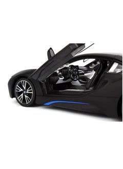 RASTAR Remote Control Cars 1/14 Scale Officially Licensed RC Series BMW i8, Electric Sport Racing Hobby Toy Car With Open Door Model Vehicle for Boys and Girls Teens and Adults Gift - Matt Black  - Image 2