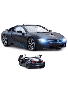 RASTAR Remote Control Cars 1/14 Scale Officially Licensed RC Series BMW i8, Electric Sport Racing Hobby Toy Car With Open Door Model Vehicle for Boys and Girls Teens and Adults Gift - Matt Black  - Image 4