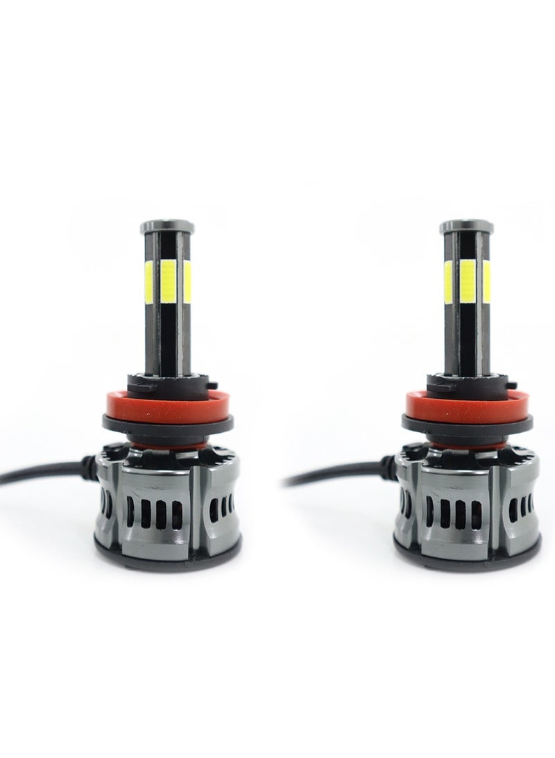 Universal 6 Sides H11 LED Bulb Head Lights 1800W