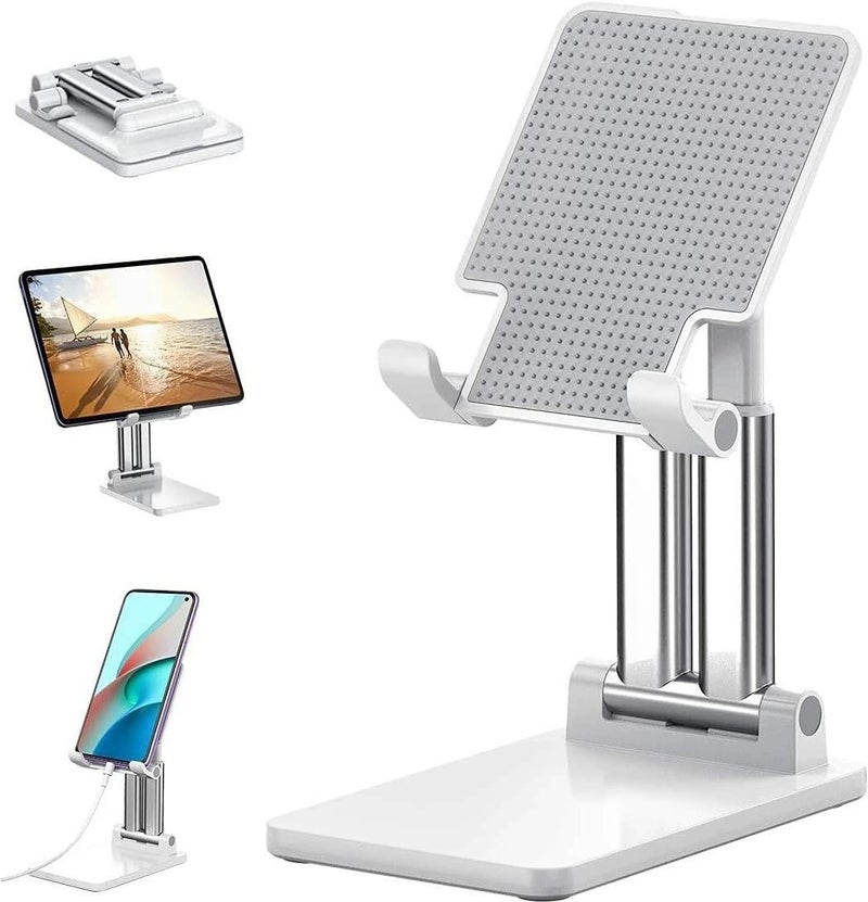 SOOPII Desktop Premium-A Quality Mobile Phone Stand + Tablet Stand, Tab Stand, Mobile Holder, Adjustable & Foldable Mobile Stand, Stand for Mobile Phone and Tablet (Up to 10.3 inches) (DM01i) - Image 1