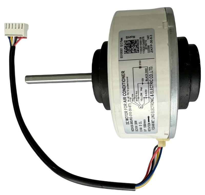 IXGPUTS New Air Conditioning Motor (OEM) WZDK30-38G (RD-310-30-8T) DC Brushless Fan Motor, 30W Inverter air Conditioner Motor DC Motor for Conditioner,DC310V 0.14A 1300RPM CCW - Image 1