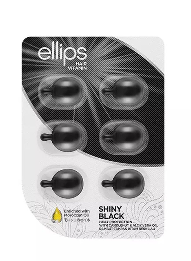 أليبس كبسولات فيتامين للشعر الأسود اللامع