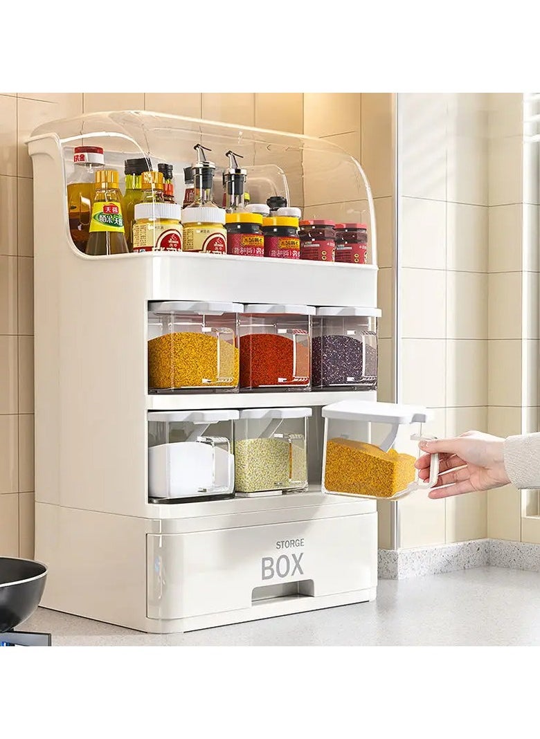 Kitchen Organizer Seasoning Box Storage Jar With Spoon Large Capacity Spice Container Set Dustproof Spice Rack - pzsku/ZD8EC56000CCEE15F466BZ/45/_/1731042693/43450982-8e8d-4d5e-9b5c-3416069a3439