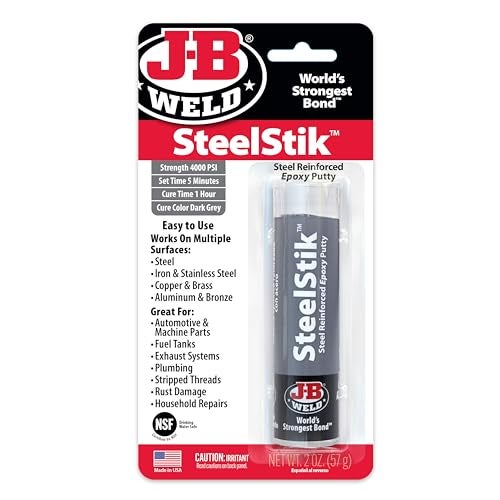 J-B WELD J-B ويلد 8267 ستيلستيك معجون الإيبوكسي المدعم بالفولاذ - 2 أونصة - Image 1