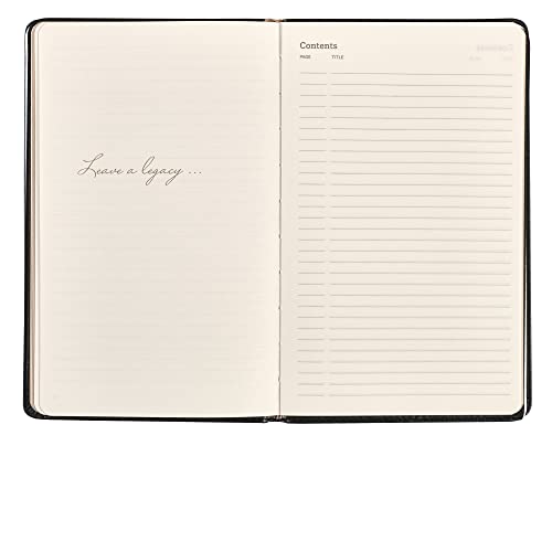 Leatherpress Classic Leather Notebook Writing Journal, Softcover, Narrow Ruled, Table of Contents and Numbered Pages - Image 3