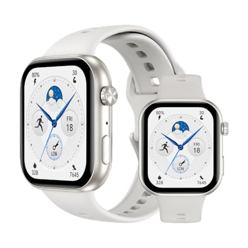 Choice Watch 2i Smartwatch, 1.85″ AMOLED Display, 14-Day Battery, Bluetooth Calling, Heart Rate and SpO₂ Monitoring, 109 Sports Modes, IP68 Water-Resistant, Android and iOS, White - Image 1