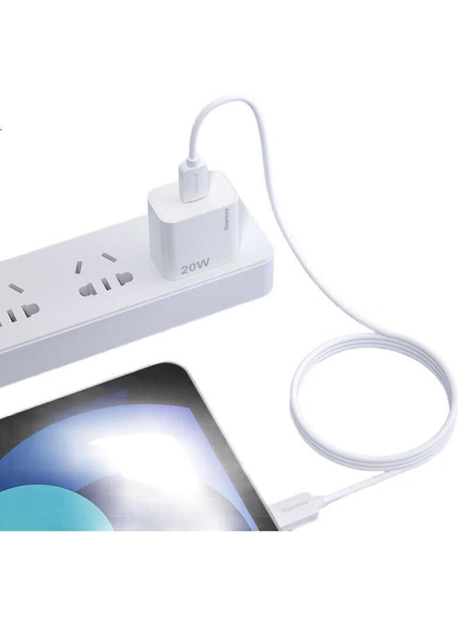 Newmine Apple Charger Set, 20W Pd Fast Charging, For Apple 16/15/Ipad Air 4/Pro 11/12.9 Huawei, Xiaomi, Dual-Head Type-C Data Charging Cable - Image 2
