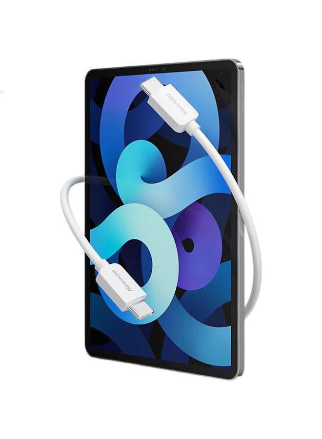 Newmine Apple Charger Set, 20W Pd Fast Charging, For Apple 16/15/Ipad Air 4/Pro 11/12.9 Huawei, Xiaomi, Dual-Head Type-C Data Charging Cable - Image 3