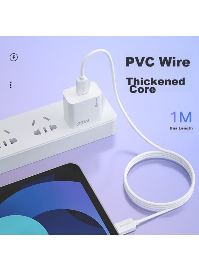 Newmine Apple Charger Set, 20w Pd Fast Charging, For Apple 16/15/ipad Air 4/pro 11/12.9 Huawei, Xiaomi, Dual-head Type-c Data Charging Cable - Image 4