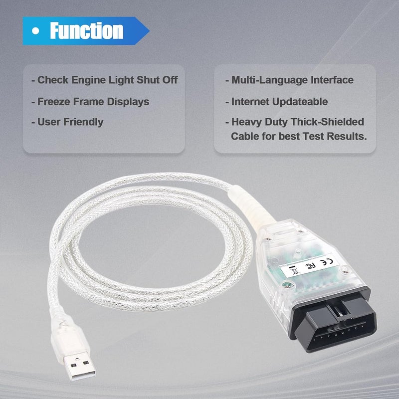 VZG Mini VCI J2534 Cable for Toyota Lexus Scion Vehicles - OBD2 to USB Diagnostic Tool - Image 3