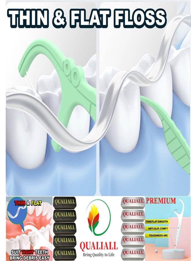 QUALIALL Travel Floss Picks Case, Mini Sealed Sliding Box, 10 Packs - Image 5
