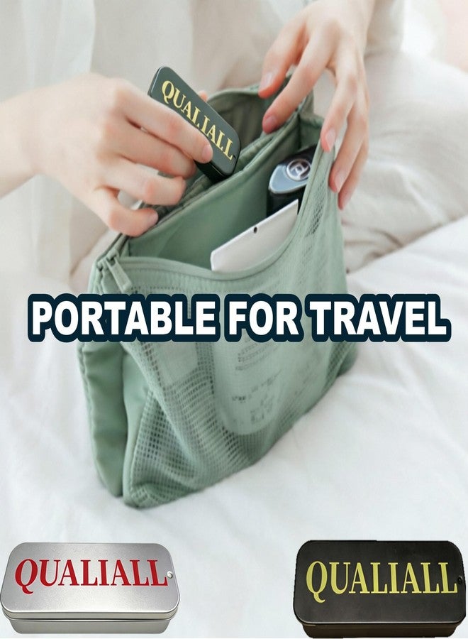 QUALIALL Travel Floss Picks Case, Mini Sealed Sliding Box, 10 Packs - Image 2