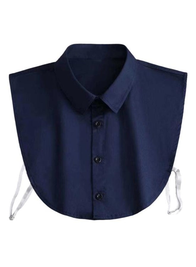 Adult Fake Collar Lapel Single Breasted False Collar Adjustable Strap Solid Color Business Collar Inside Office Work Fake Shirt Collar