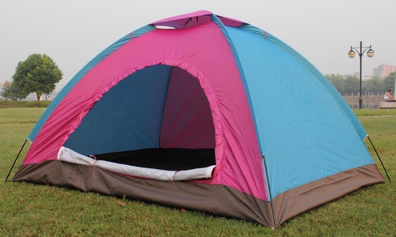 Shopper52 shopper 52.com Portable Foldable 6 Person Camping Tent Dome with Waterproof Thick Carry Bag, Sleeping Bed Bag for Picnic/Hiking/Trekking - 6TENTSLEEPING - Image 3
