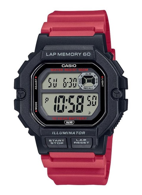 Casio Men Watch Sports Gear Digital Clear Dial Resin Band WS-1400H-4AVDF.